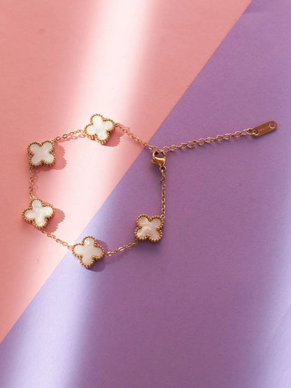 SALTY Stone Studded Bracelet & Necklace Jewellery Set
