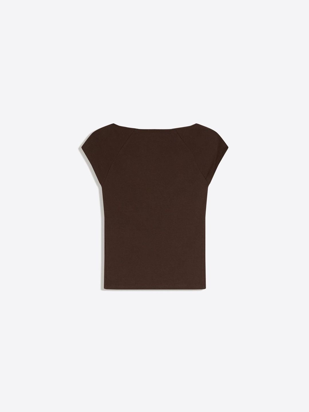 Gathered short sleeve T-shirt