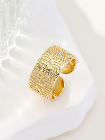 SALTY Women & Girls Serpent Skin Gold Stylish Adjustable Finger Ring