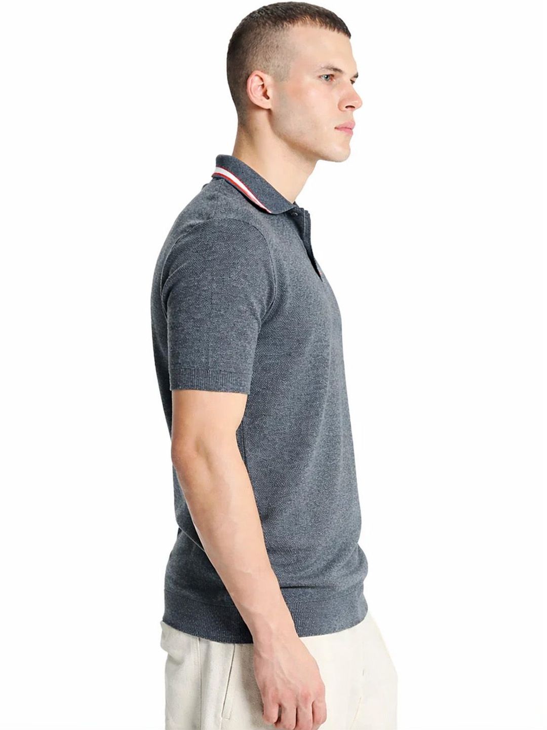Men Polo Collar T-shirt