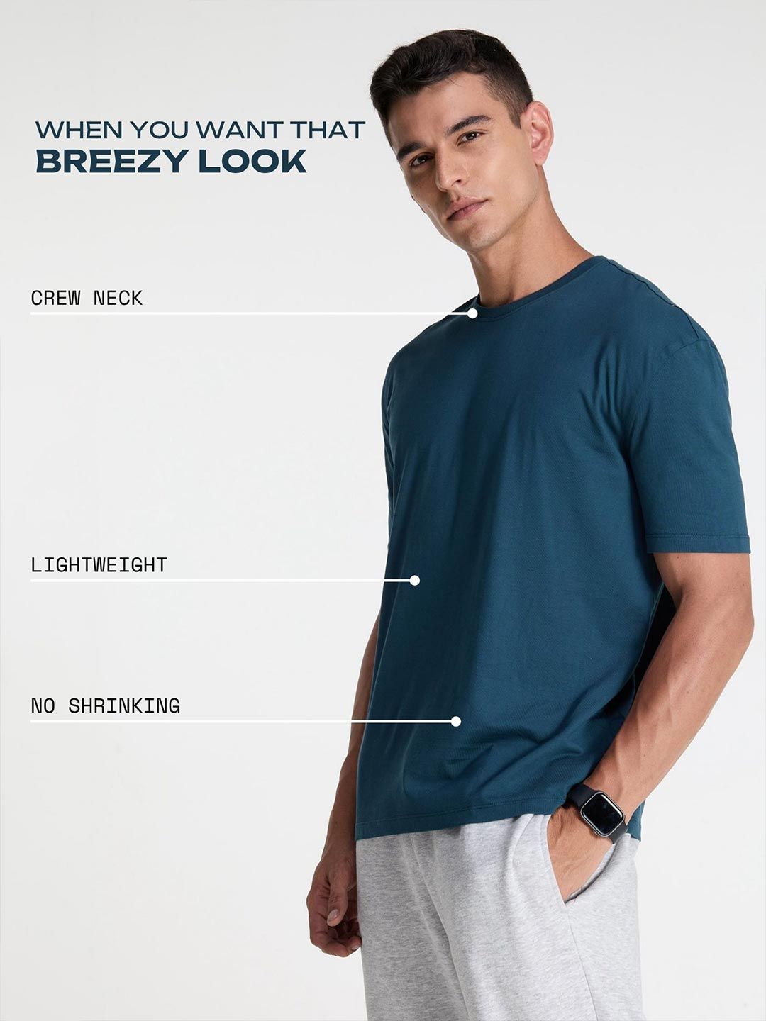 Jade Supima Crew Neck T-Shirt