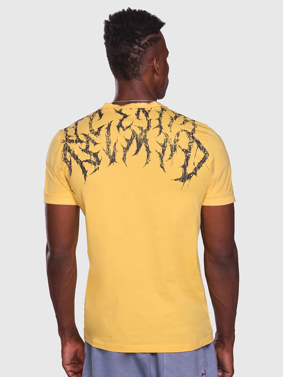 Men Printed V-Neck T-shirt