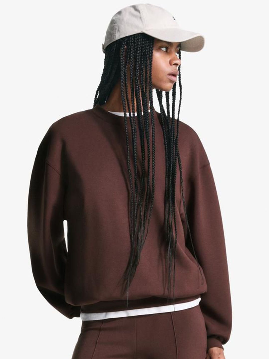 Oversize soft modal blend sweatshirt