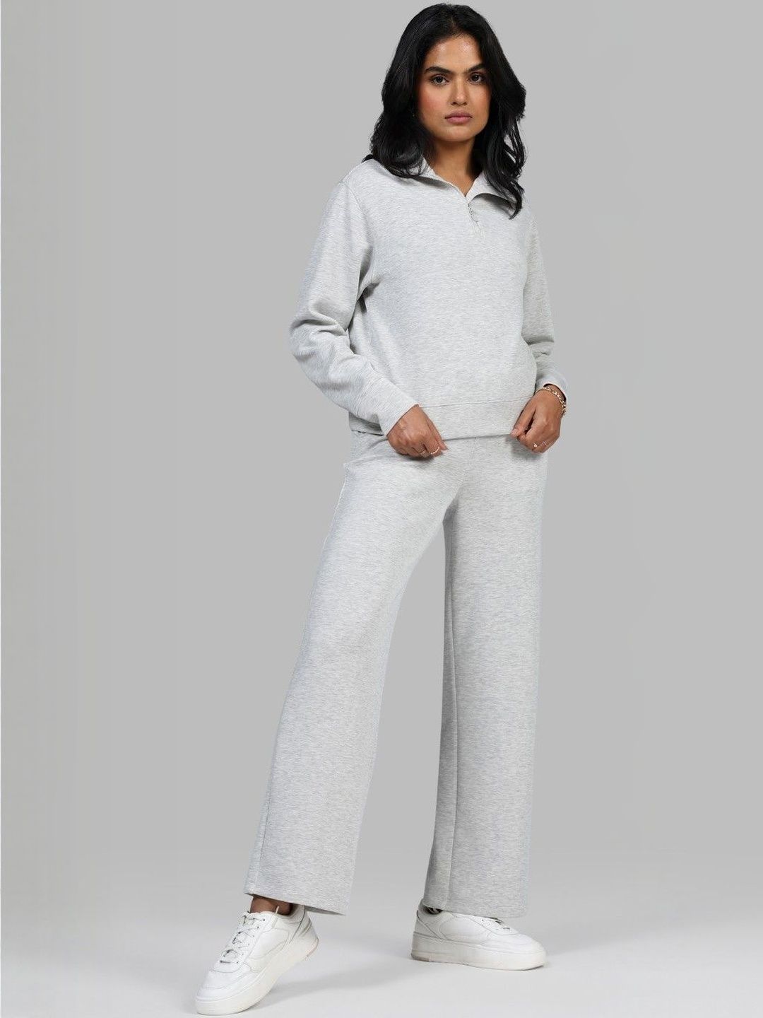 Women High-Rise Bare Butter Straight Fit Regular Pants