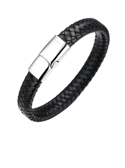 SALTY Men Stainless Steel Stone Studded Jewellery Set