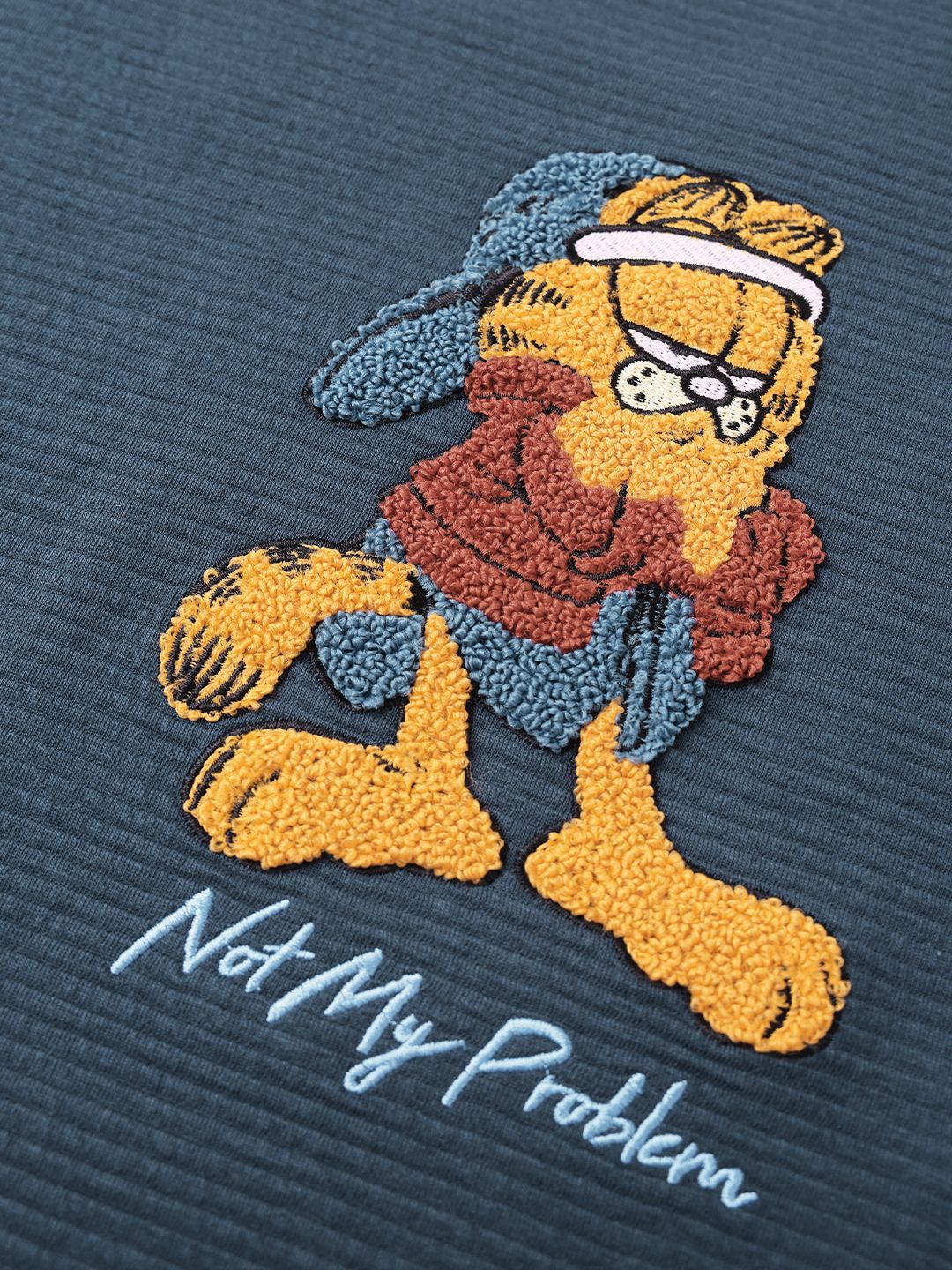 Men Oversized Ottoman Teal Tshirts