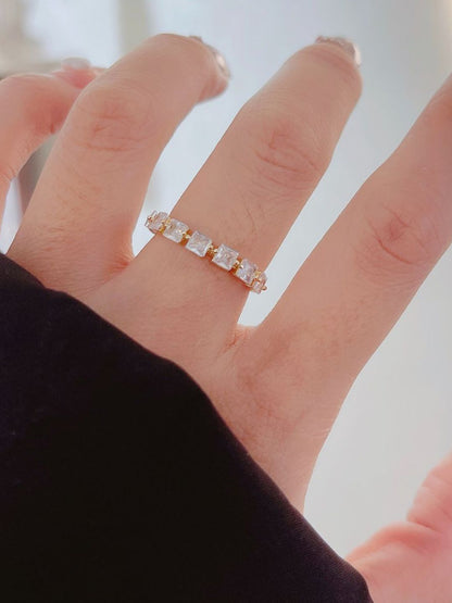 SALTY Pack of 2 Women Gold Multi-Stone Ring