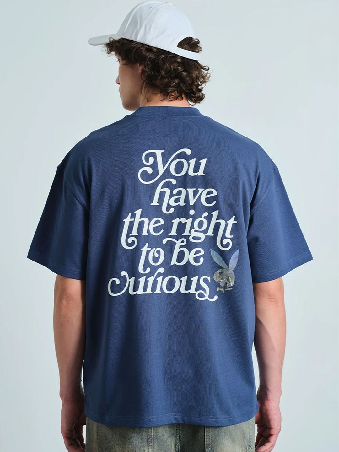 Playful Explorers Playful Explorers Blue Oversized T-shirt