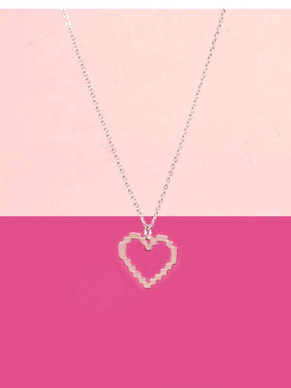 SALTY Dreamy Heart Silver Pendant With Chain