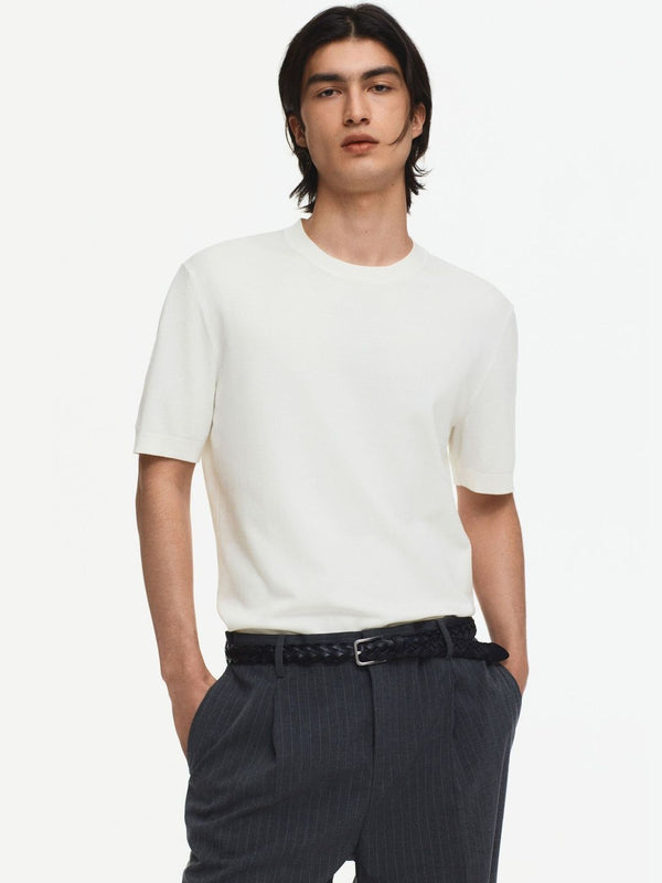 Slim Fit Knitted T-shirt