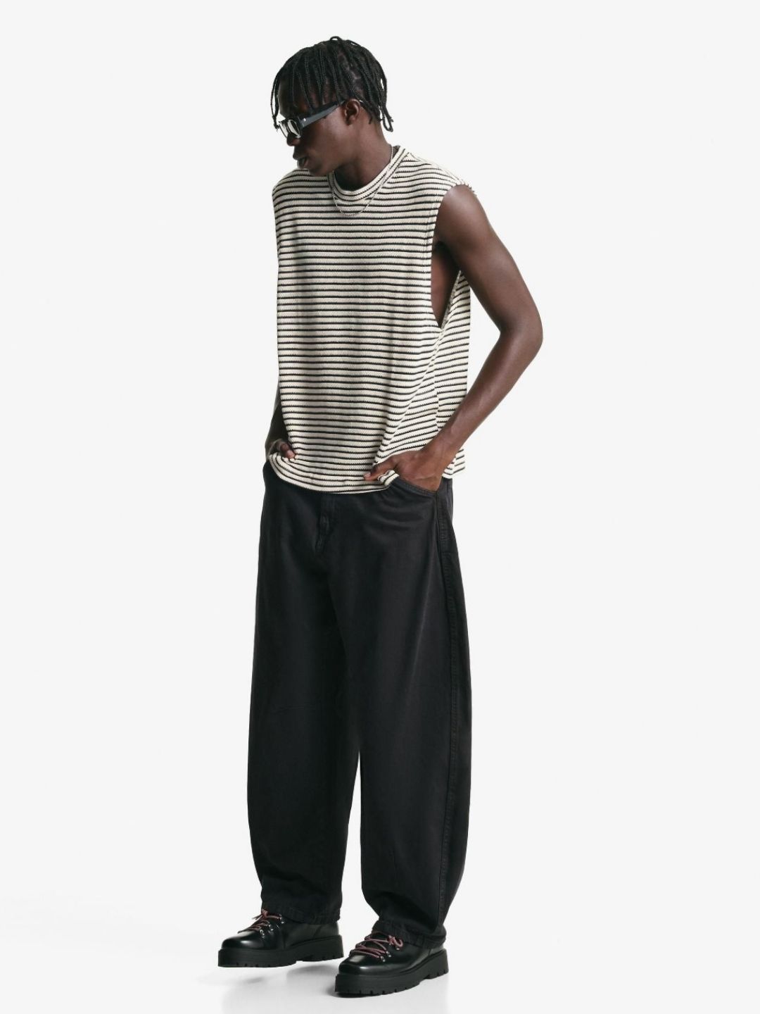 Sleeveless Oversized fit T-shirt