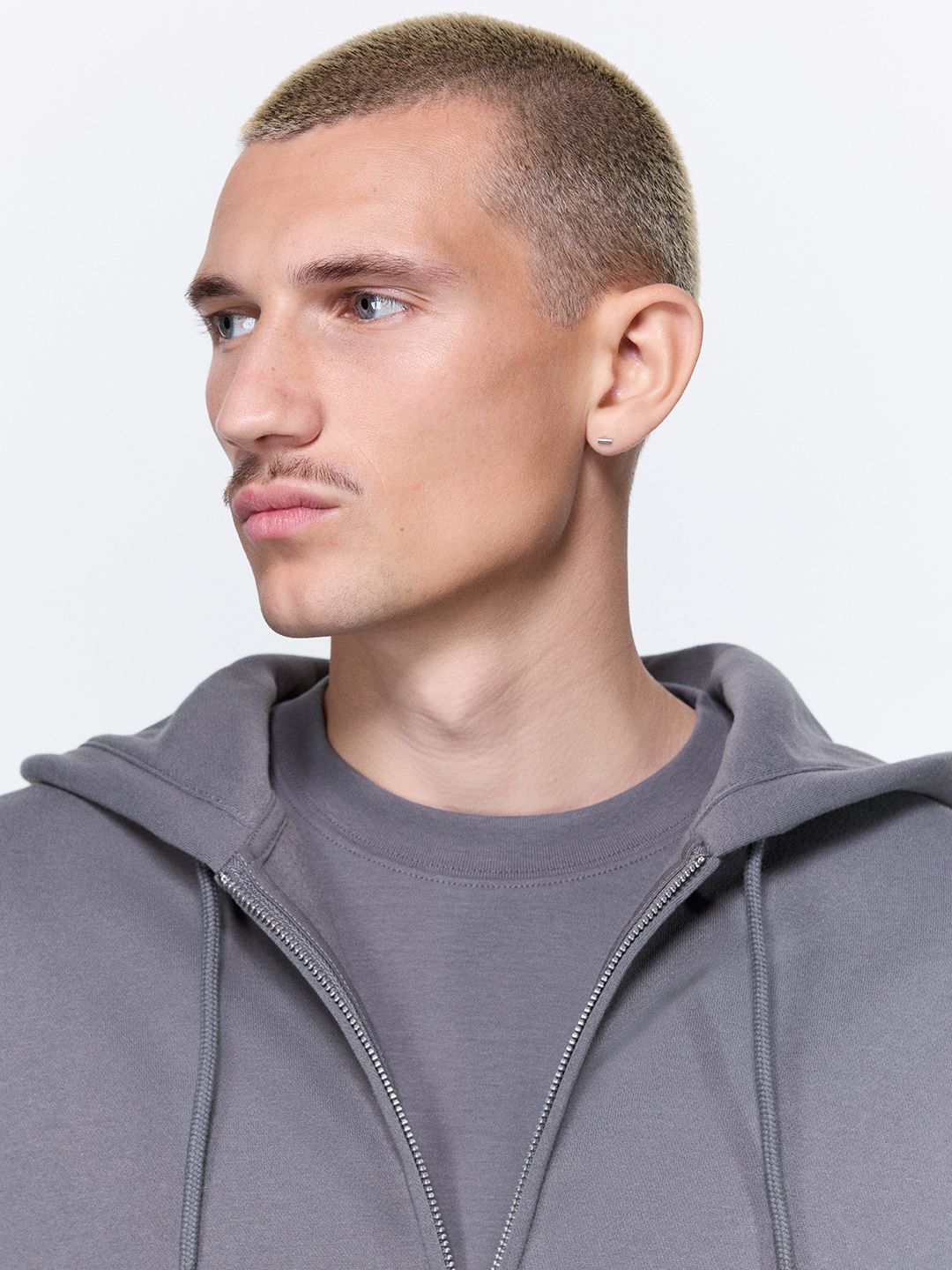 Loose Fit Zip-Through Hoodie