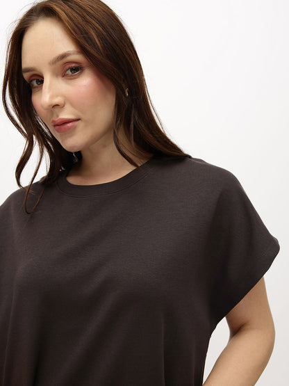 Extended Sleeves Pure Cotton T-shirt