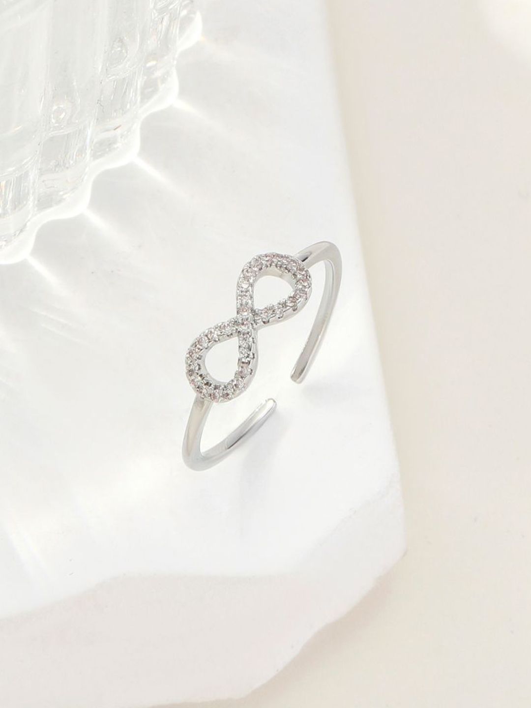 SALTY Pack of 2 Women Beyond Infinity Silver Ring