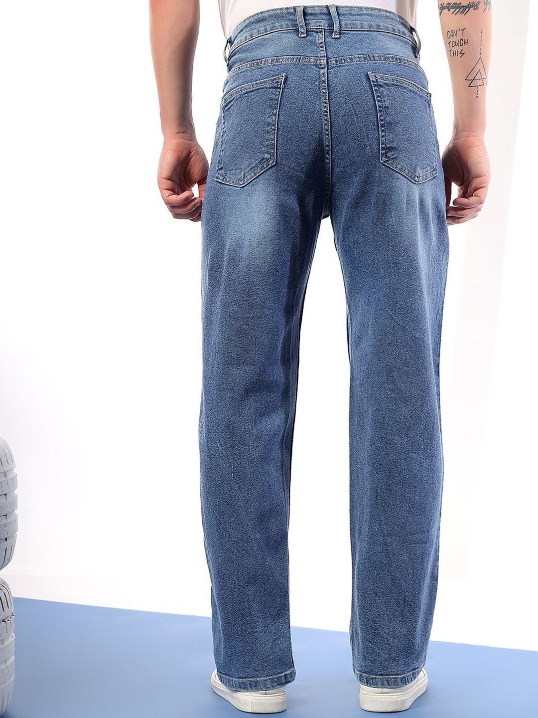 Men Comfort Regular Fit Mid-Rise Stretchable Jeans