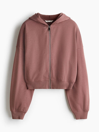 Short Zip-Through Hoodie