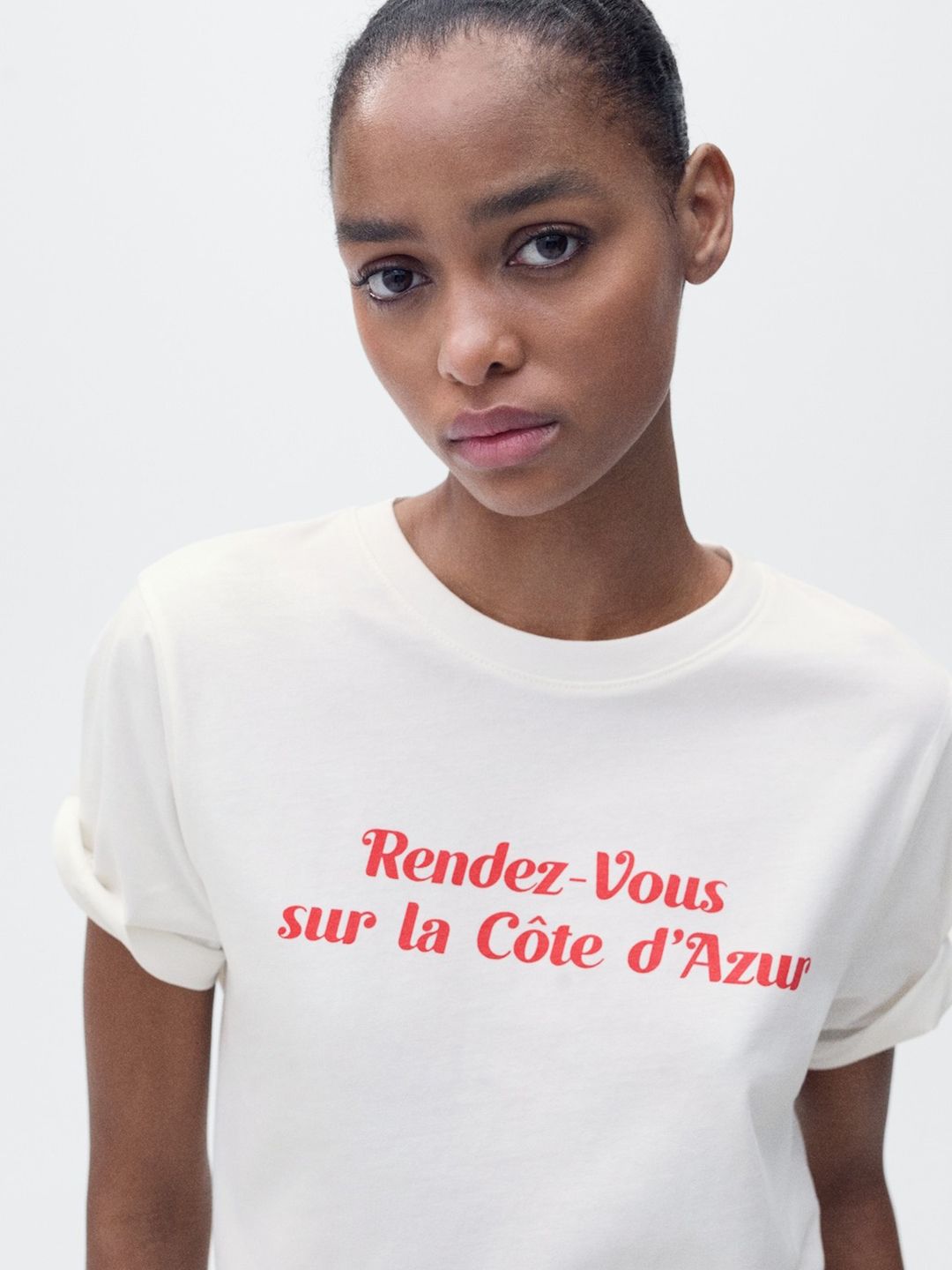 Women Typography Printed Pure Cotton T-shirt
