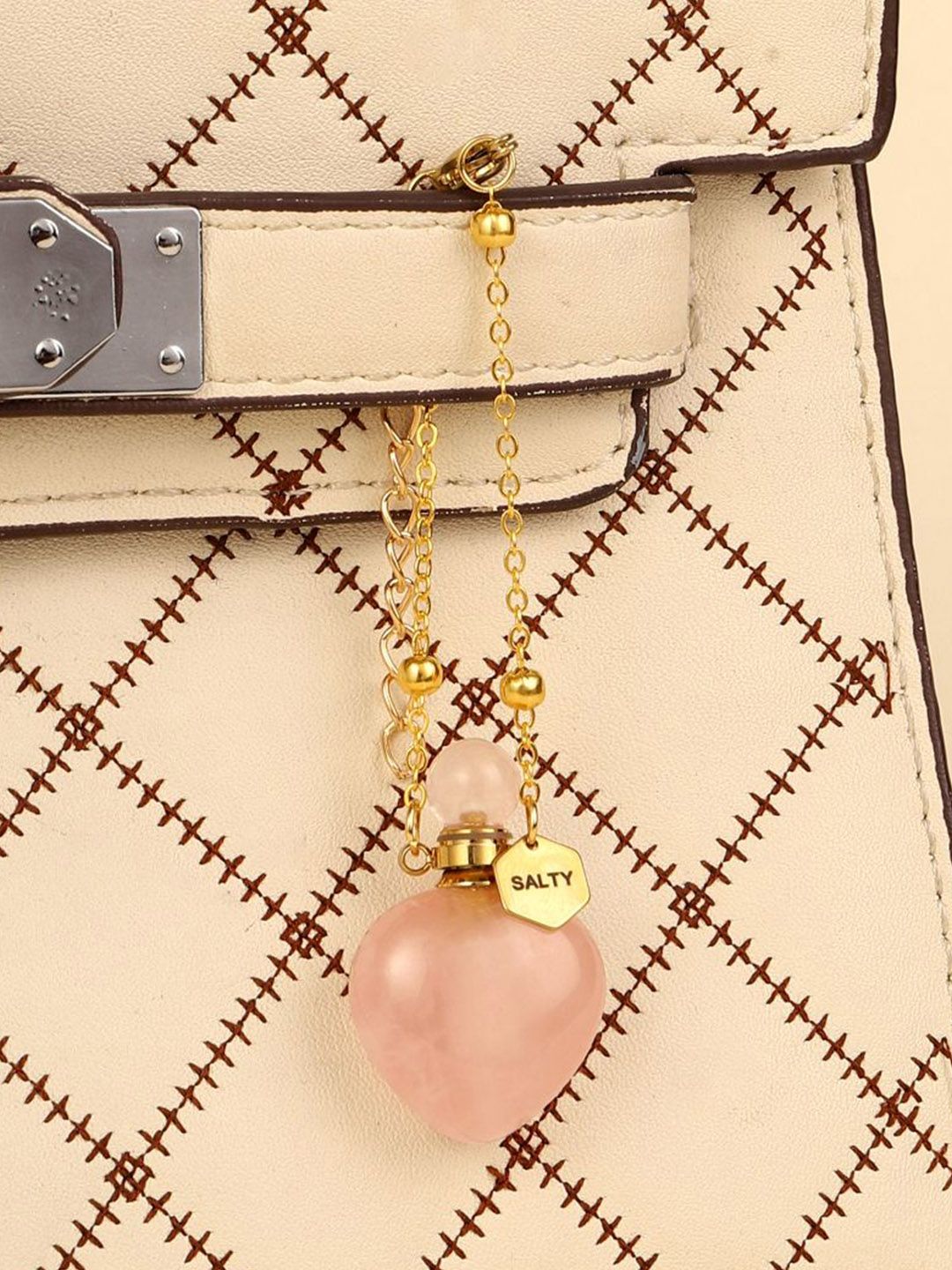 SALTY Women Quartz Perfume Bottle Charm  Bracelet