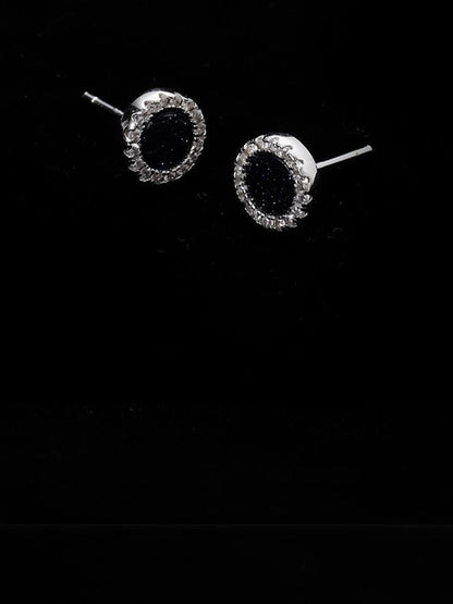 Stainless Steel Silver Plated Studded Circular Shaped Studs
