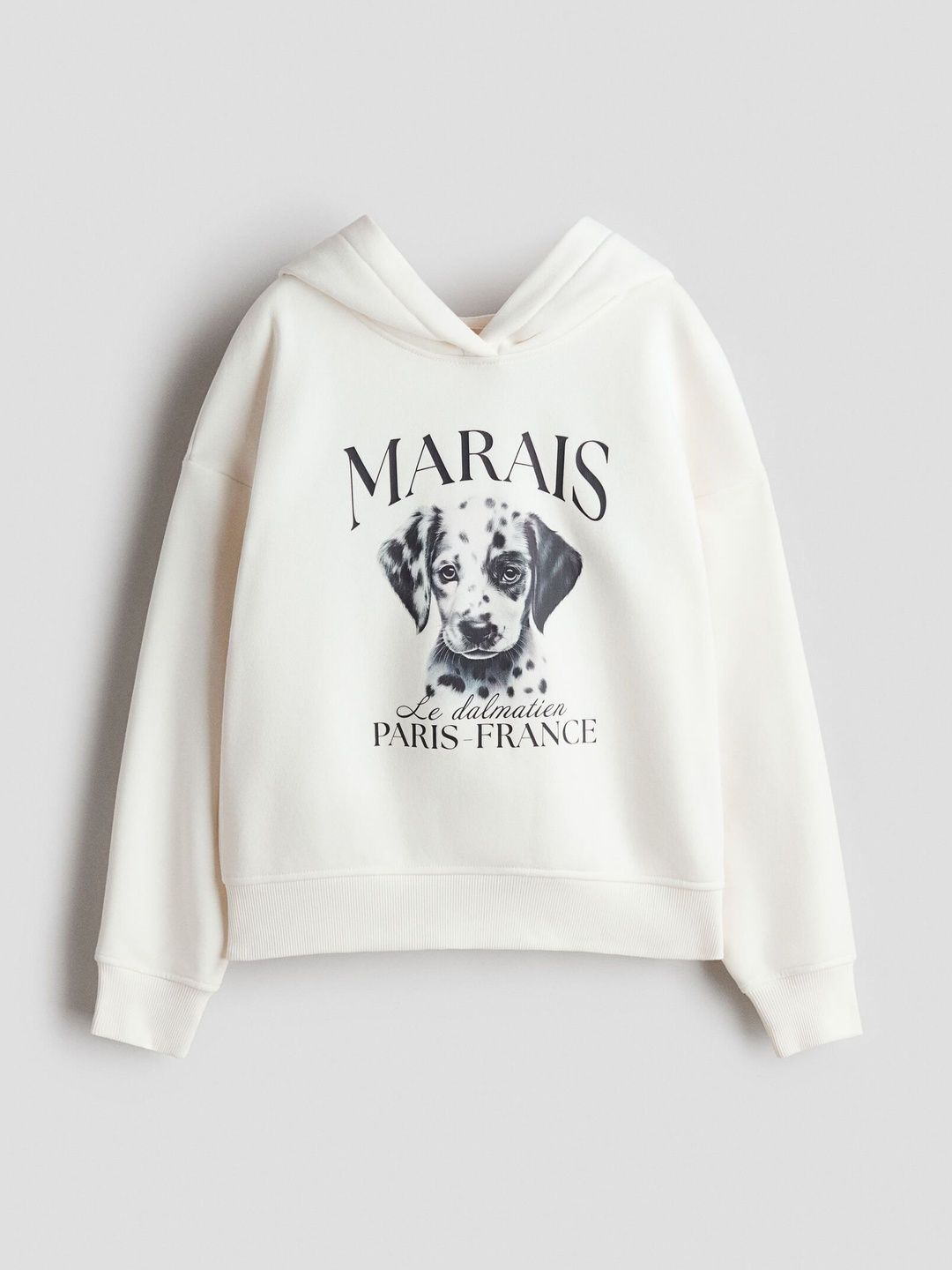 Oversized motif-detail hoodie