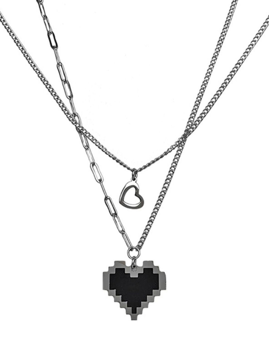 SALTY Stainless Steel Palpita Layered Necklace