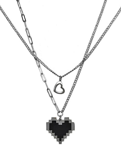 SALTY Stainless Steel Palpita Layered Necklace