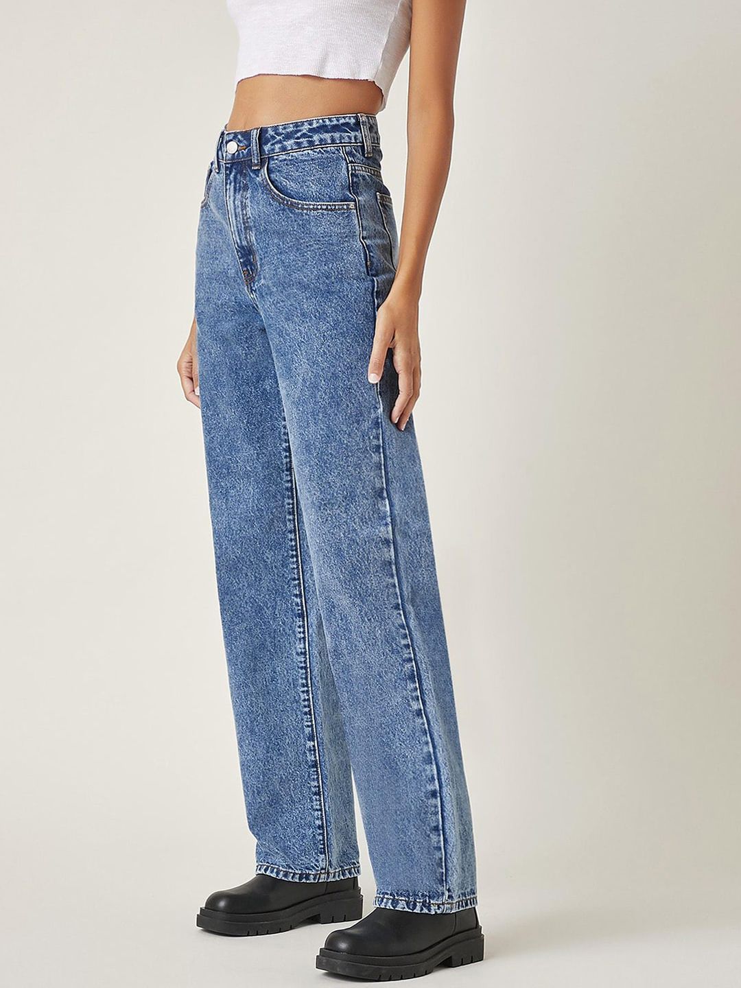Women Pack of 2 Straight Fit High-Rise Stretchable Jeans
