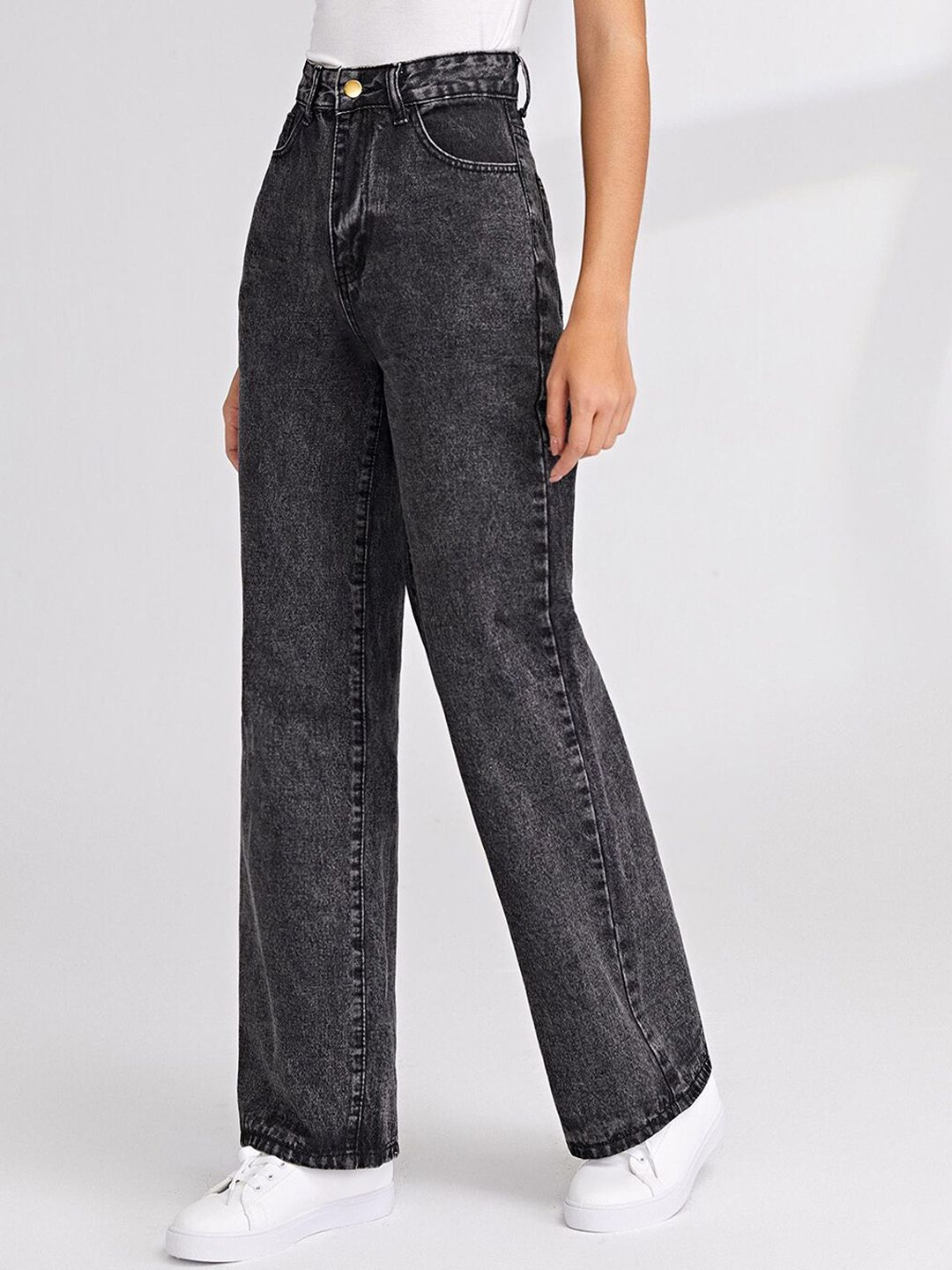 Women Jean Straight Fit High Rise Stretchable Jeans