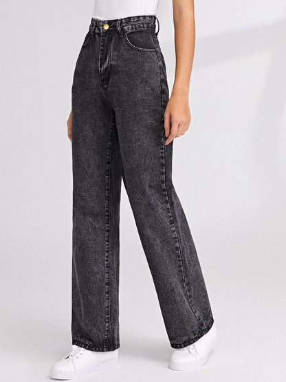 Women Jean Straight Fit High Rise Stretchable Jeans