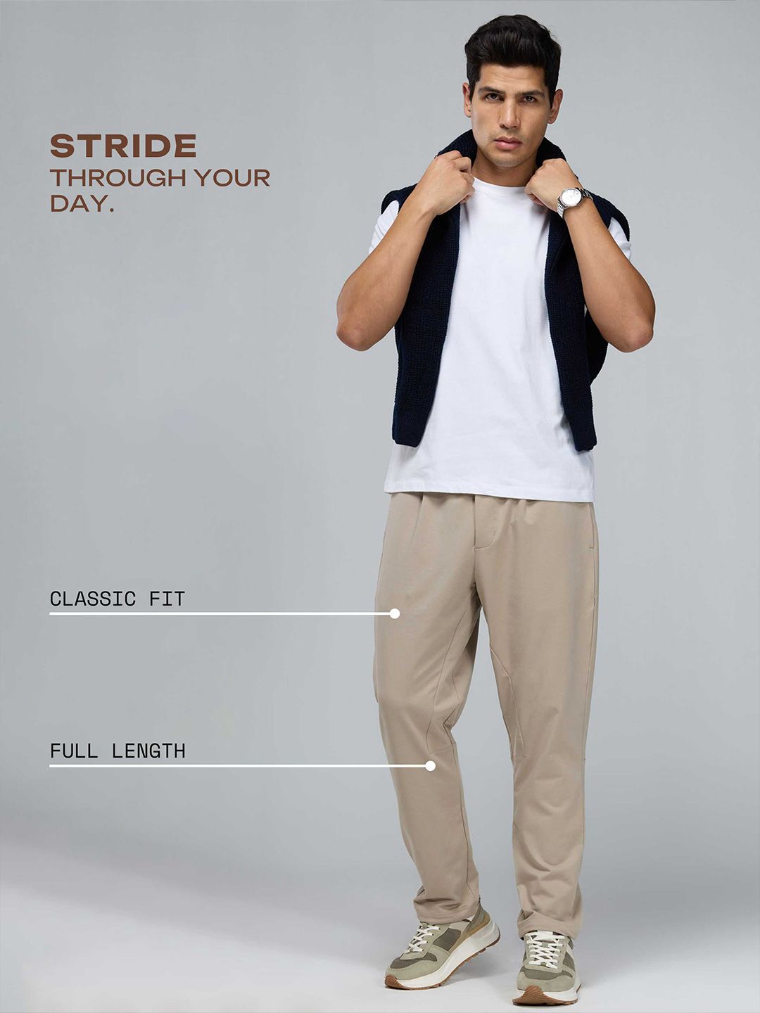 Beige Golf Pant