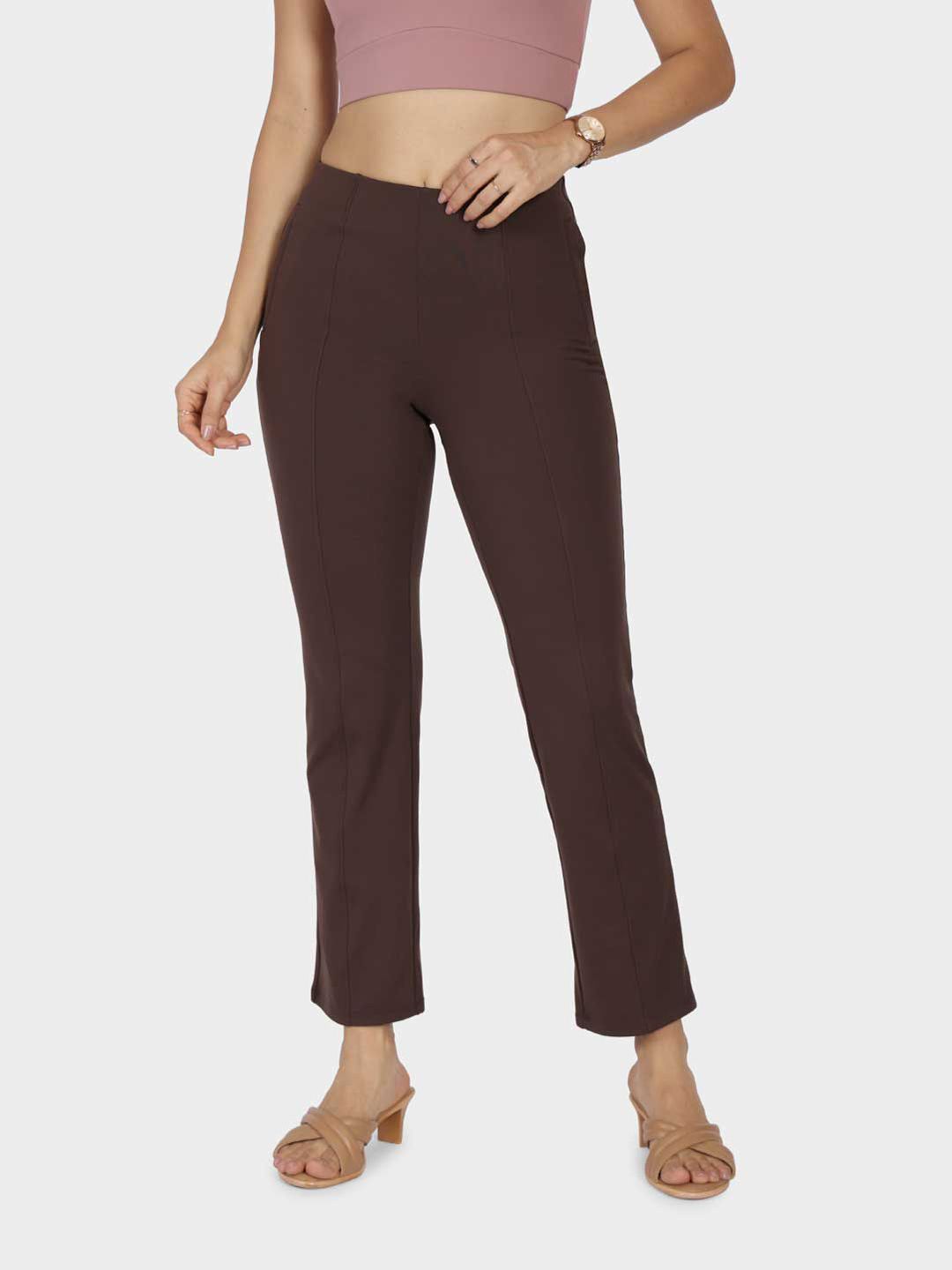 Women Ultimate Straight Fit High-Rise Pleated Trouser Tall Variant