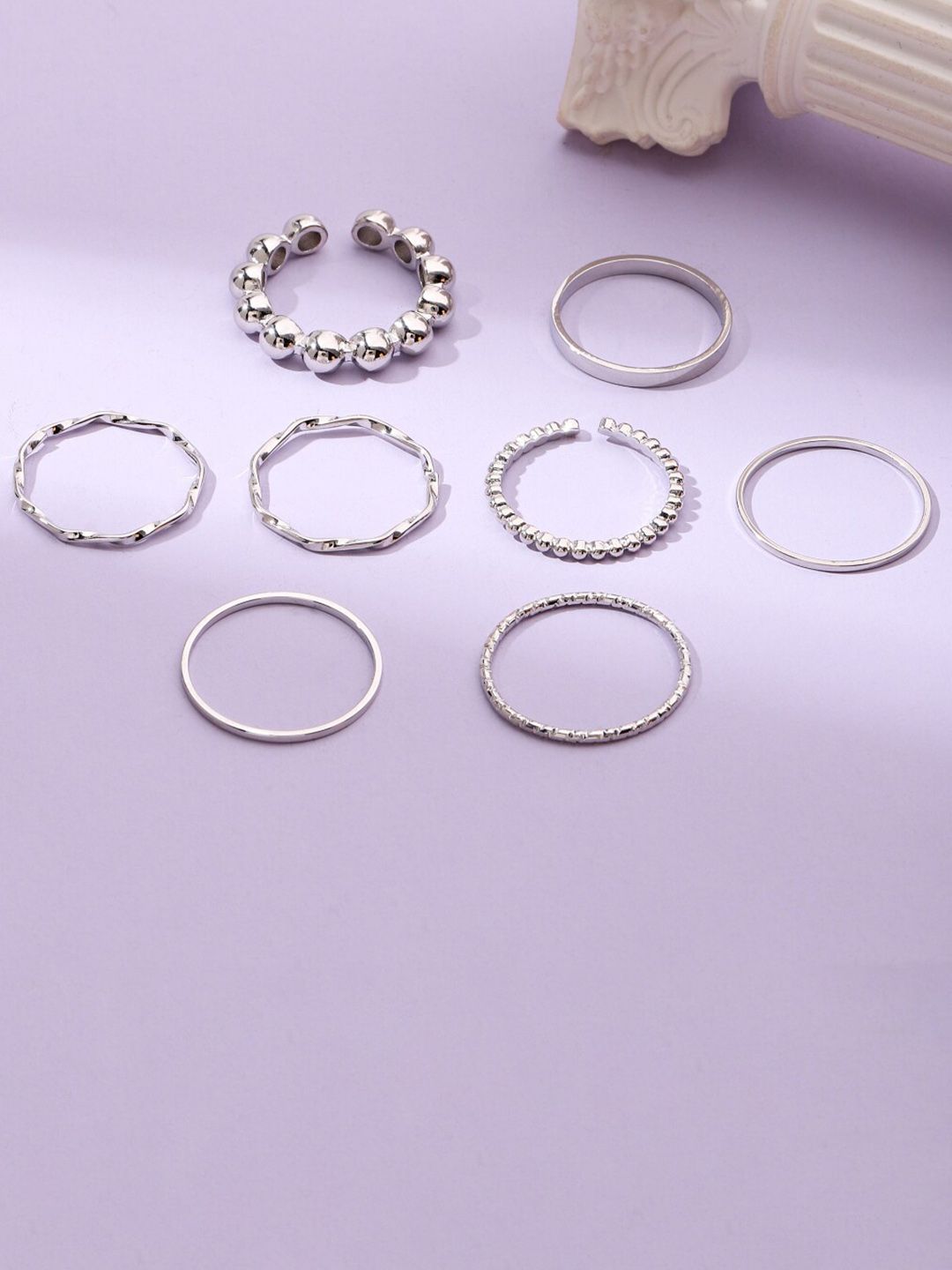 SALTY Set of 8 Nested Whispers Rings