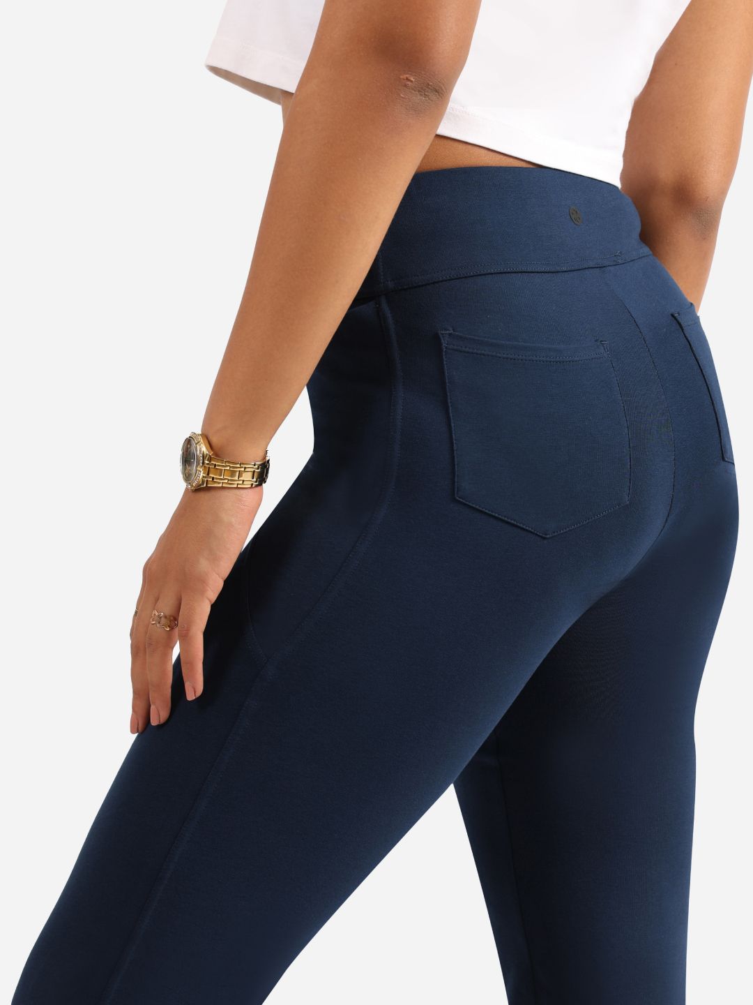 Women Waist Groove In Cotton Flare Track Pants