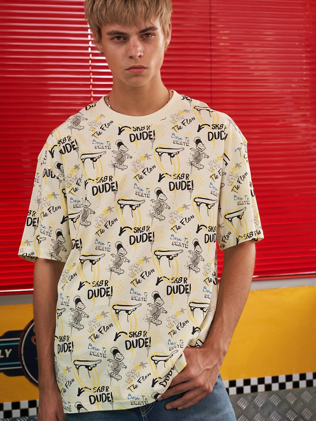 Humour and Comic Printed Oversized T-Shirt