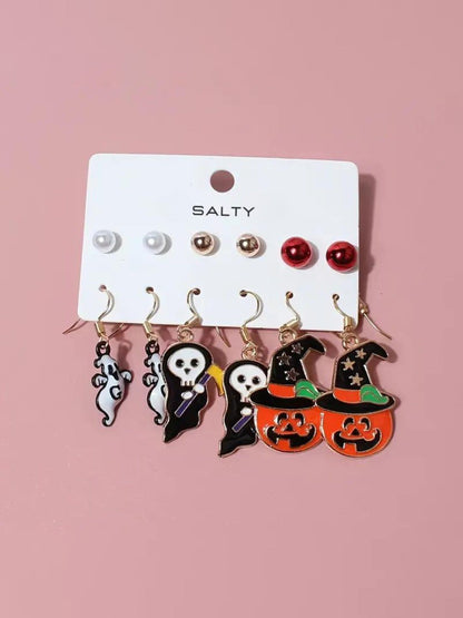 SALTY Set Of 6 Drop Earrings