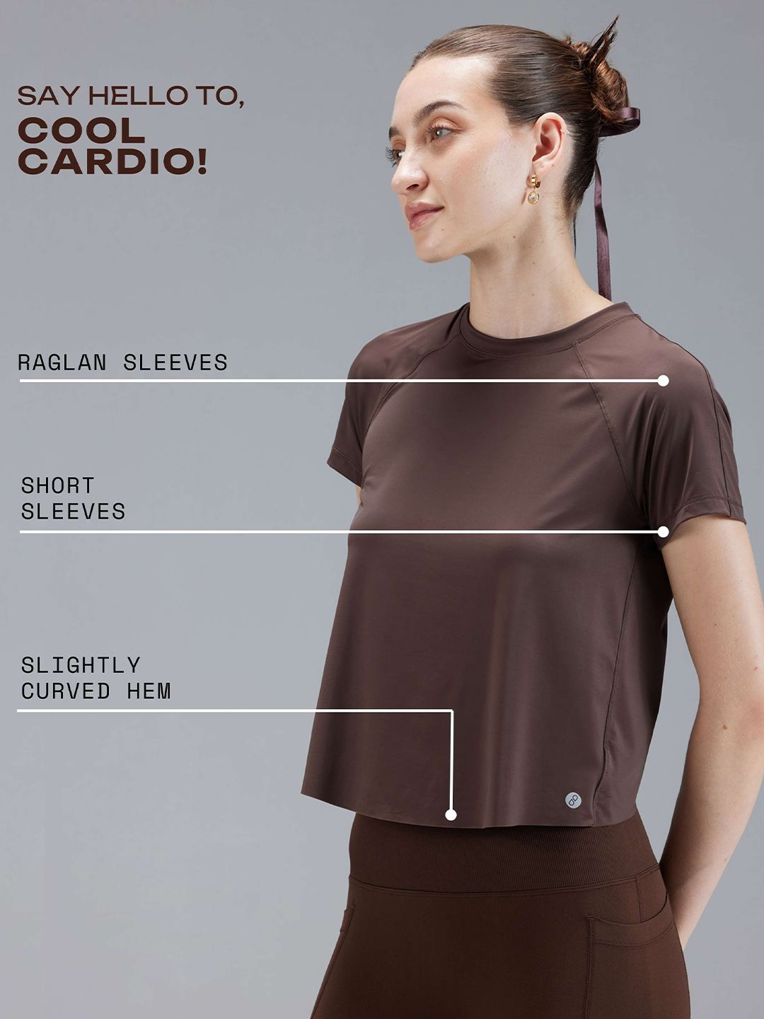 Brown Overlap Tee
