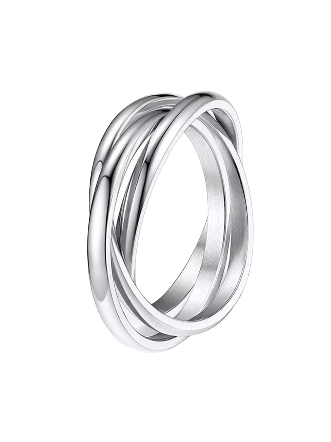 SALTY Men Stainless Steel Geometric Finger Ring