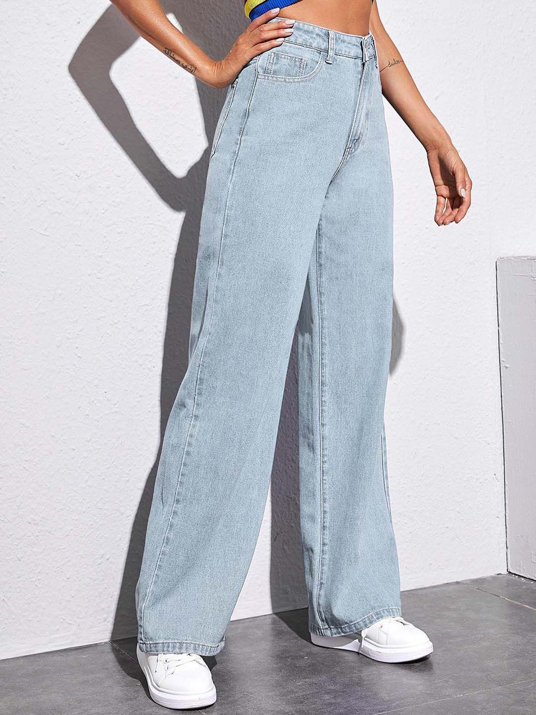 Women Straight Fit High-Rise Jeans