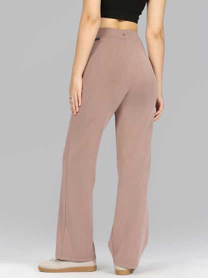 Women High-Rise Bare Butter Straight Fit Regular Pants