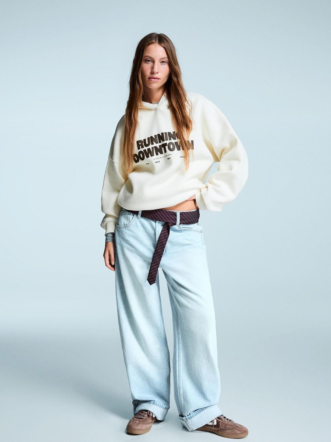 Oversize hoodie with print