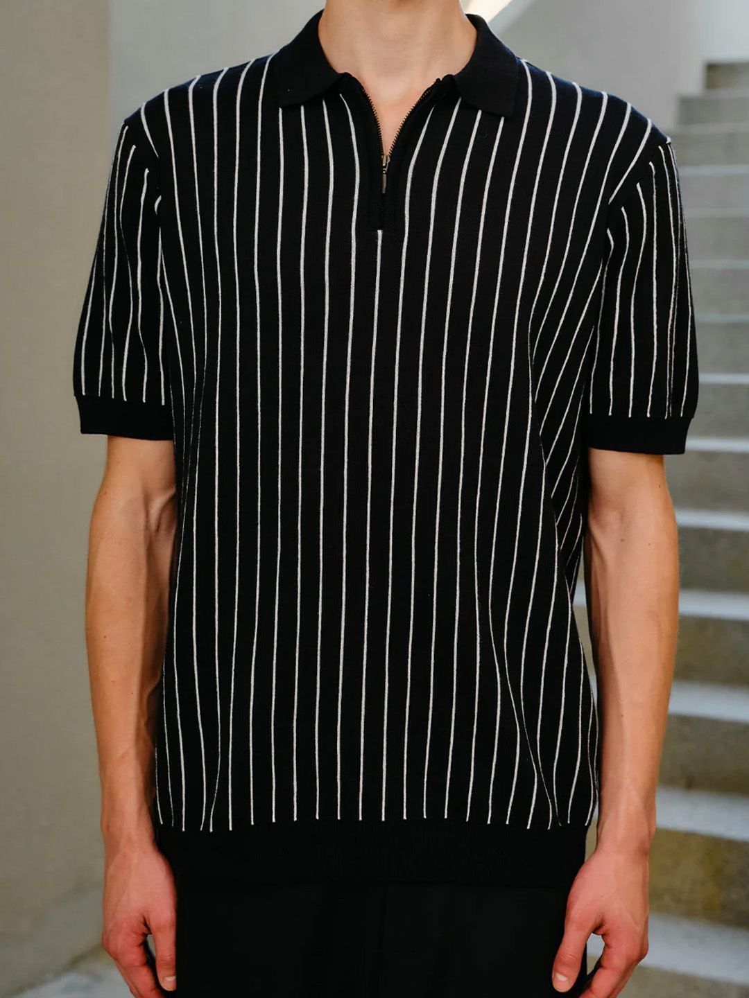 Men Polo Collar T-shirt