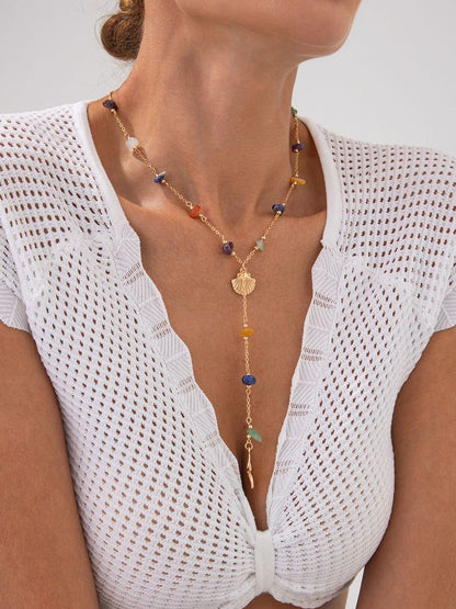 Gold-Plated Enamelled Necklace