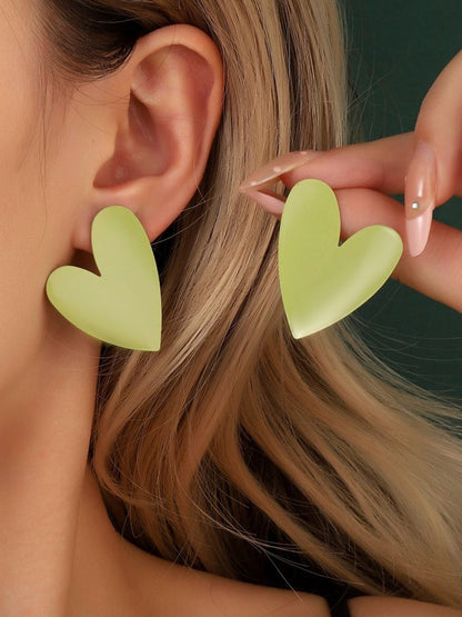 SALTY Heart Shaped Oversized Studs