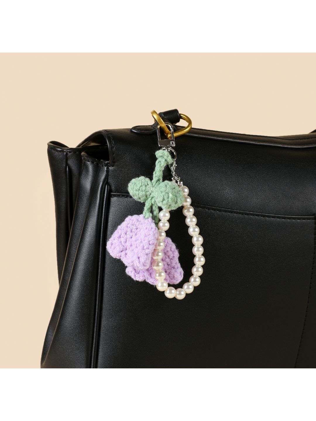 SALTY Bloom Knit Pearl Bag Charm