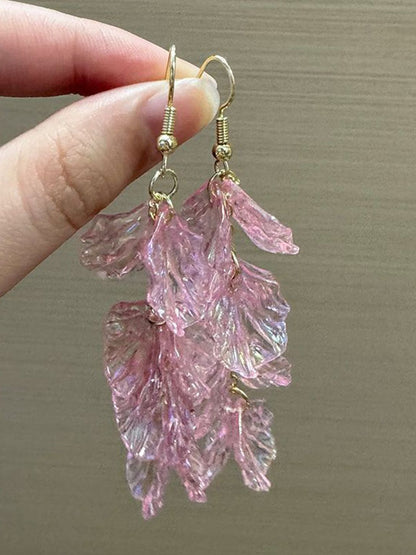Leaf Shaped Drop Earrings