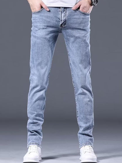 Men Mid-Rise Skinny Fit Light Fade Jeans