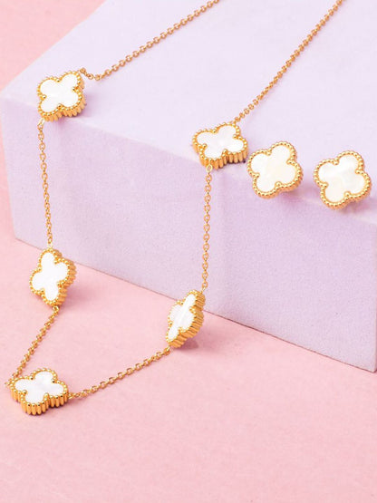 SALTY Floral-Shaped Jewellery Set