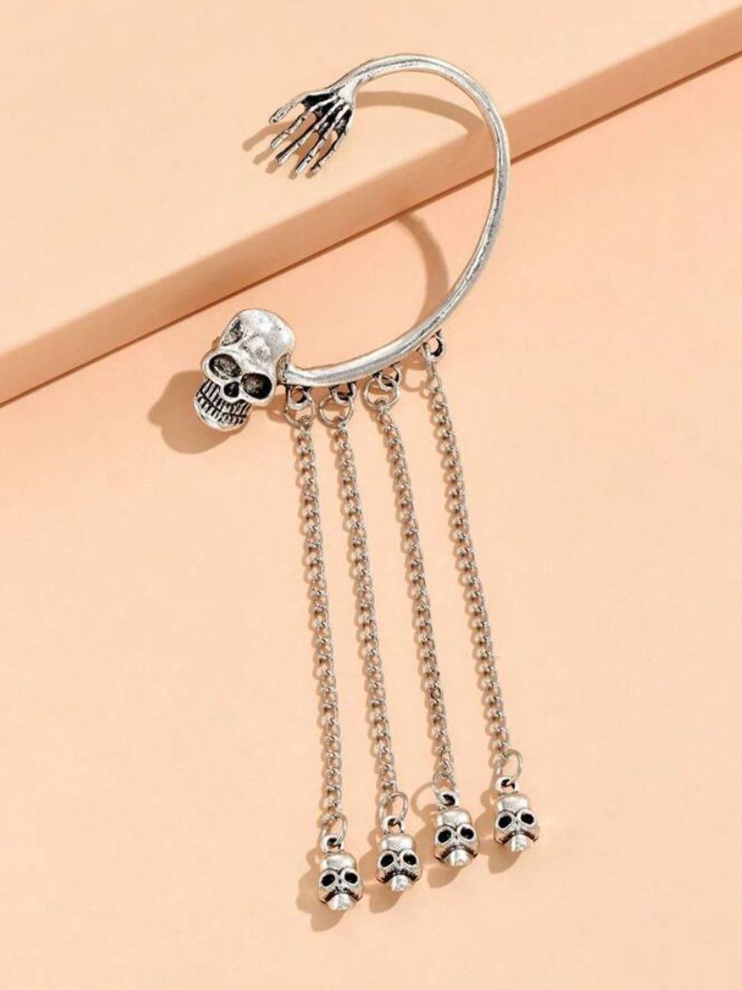 SALTY Pack of 2 Women Bone-Chic Skull Cuff - 1 side