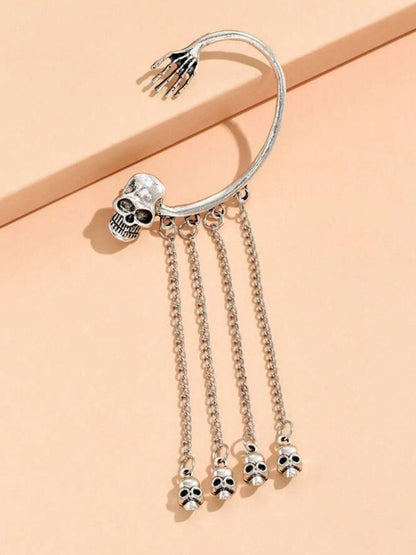 SALTY Pack of 2 Women Bone-Chic Skull Cuff - 1 side
