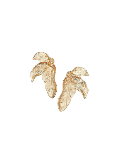 Leaf Shaped Studs Earrings